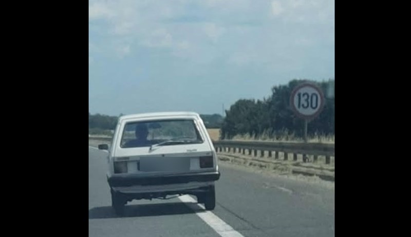 Netko je na A1 uočio ovaj Yugo iz Njemačke, show je uslijedio kad je shvatio koju registraciju ima