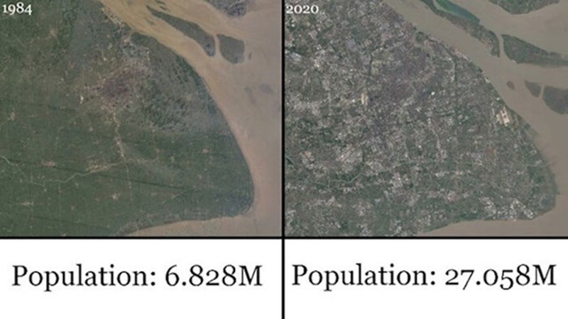 Razvoj Šangaja u 36 godina