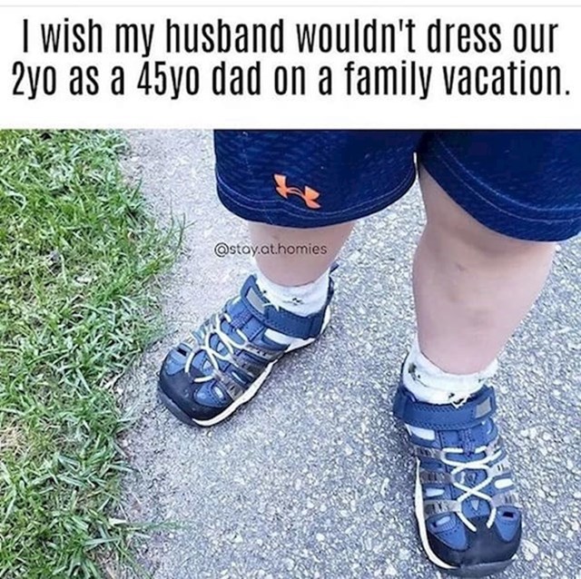 Voljela bi kad moj muž jednom ne bi naše dvogodišnje dijete obukao kao da ima 45 godina