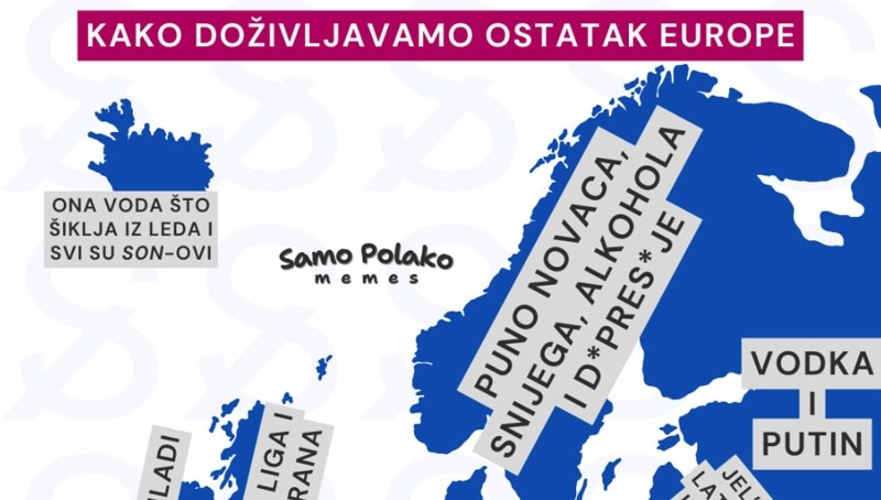 Netko je napravio mapu koja pokazuje kako Hrvati gledaju na ostatak svijeta. Fotka je hit!