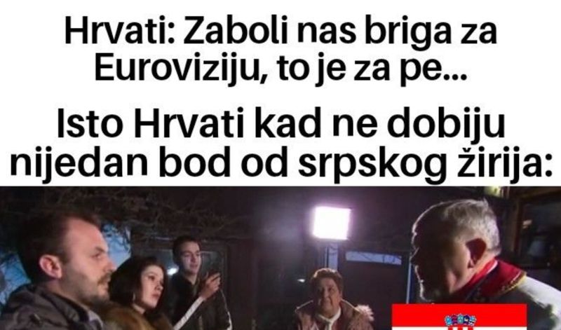 Masovno se dijeli fora oko Hrvata koji su pobjesnili jer im Srbi nisu dali bodove na Eurosongu