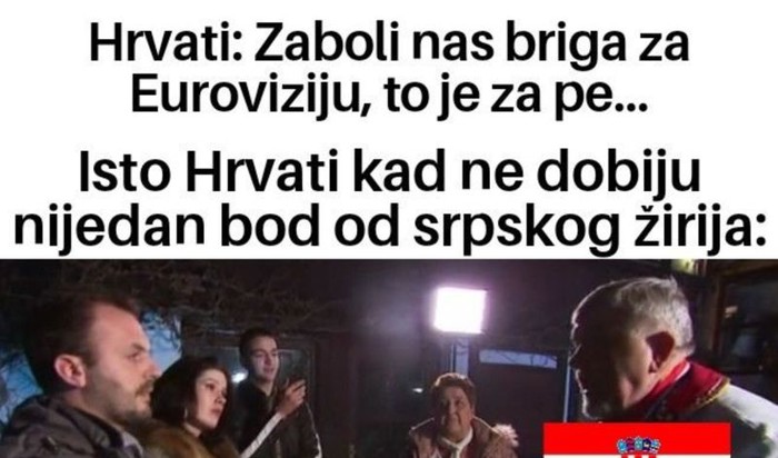 Masovno se dijeli fora oko Hrvata koji su pobjesnili jer im Srbi nisu dali bodove na Eurosongu