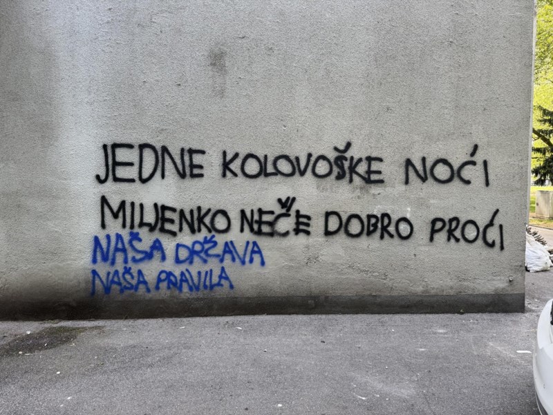 Netko je primijetio nešto jako zanimljivo na grafitu protiv Jergovića, kužite li vi?