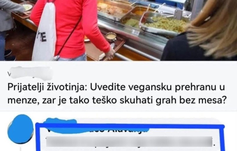 Netko je tražio vegetarijanski grah u menzi, iskren komentar prvog studenta rasturio je internet