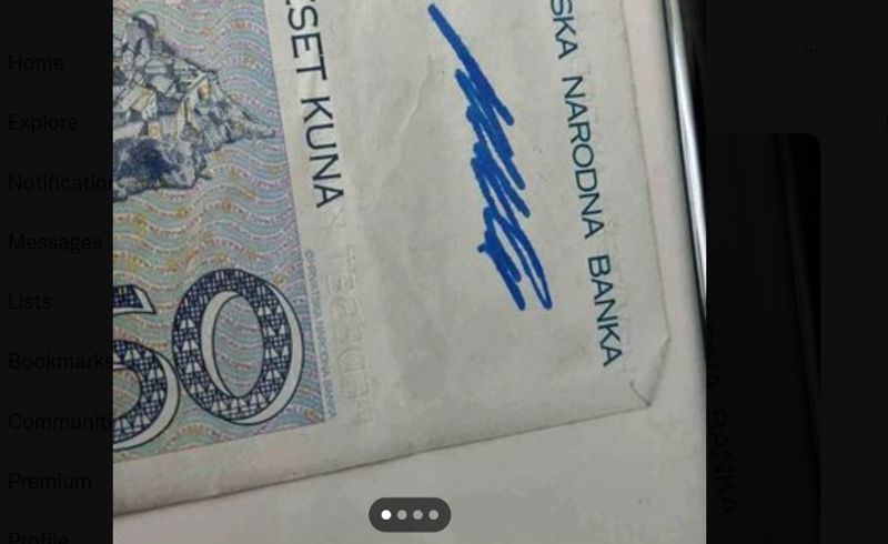 Tip je odlučio prodati novčanicu od 50kn, umrijet ćete od smijeha kad vidite po čemu je posebna