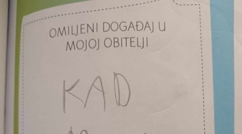 Djevojčica je u opisala omiljeni događaj u njenoj obitelji, mama će poludjeti kad ovo vidi