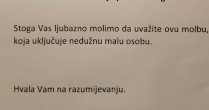 Na zgradi u Zagrebu osvanula je vrlo zanimljiva poruka susjedima, svi su iznenađeni kako je napisana