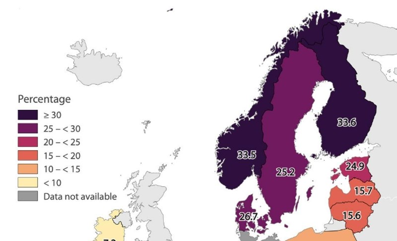 Mapa prikazuje broj ljudi u EU koji imaju poteškoća s prisjećanjem stvari. Hrvatska je zanimljiva!