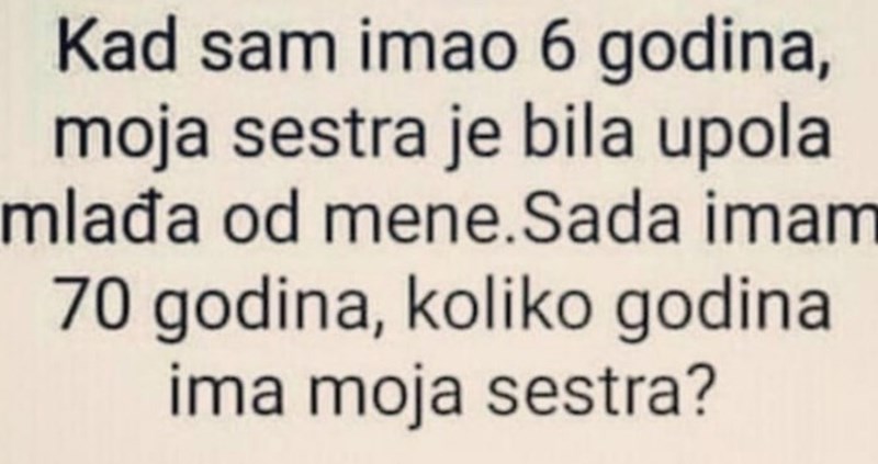 Netko je postavio ovu zagonetku na Facebook, svi umiru od smijeha na prvi komentar