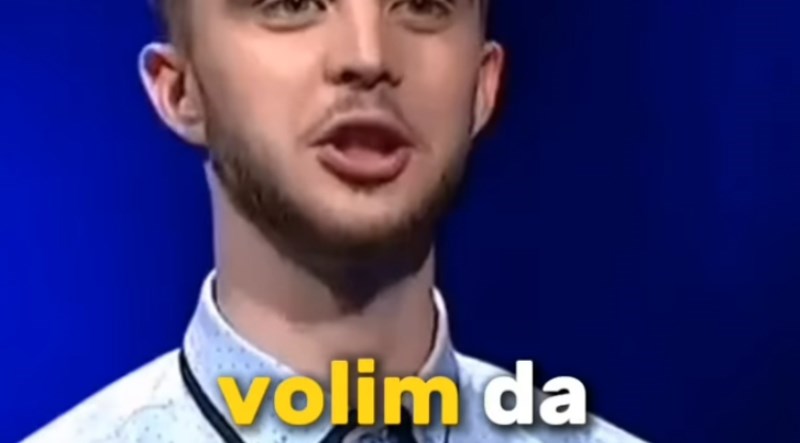 Natjecatelja na kvizu su pitali što najviše voli raditi, snimka odgovora ima milijune pregleda