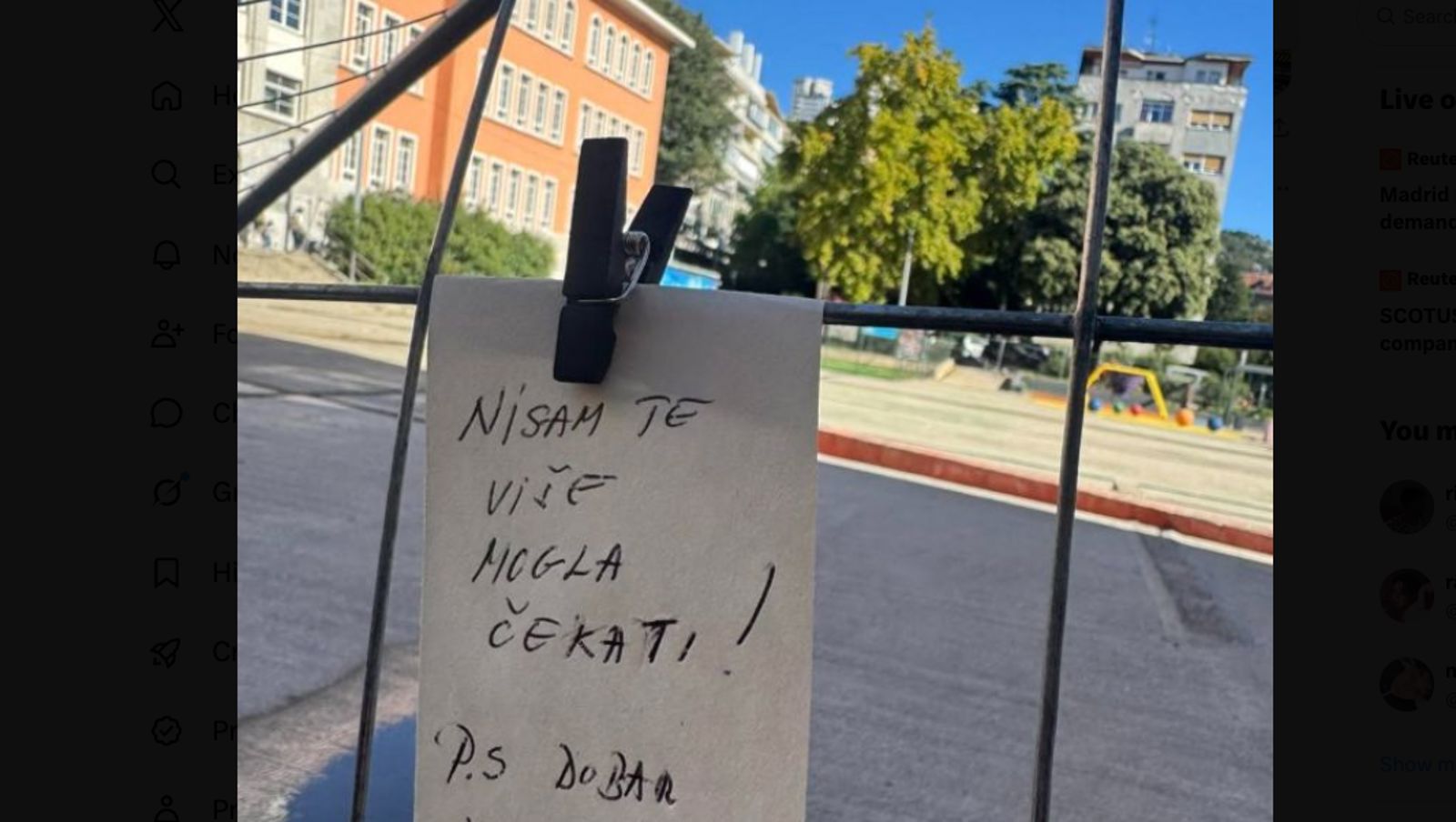 Hit poruka iz zagrebačkog parka nasmijala prolaznike: "Ovo je genijalno!"