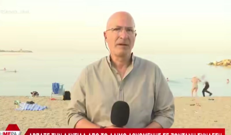 Širi se nevjerojatna snimka s grčke plaže, morate vidjeti što je tip napravio u prijenosu uživo