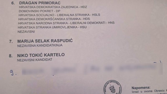 Ovaj listić je stvarni pobjednik izbora! Ljudi su oduševljeni kandidatom kojeg je tip nadopisao