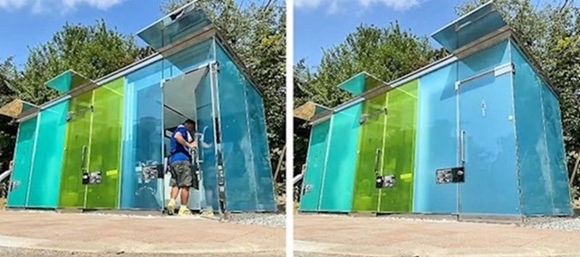 Javni WC u Japanu je proziran kad je slobodan, a stakla se zatamne kad netko uđe