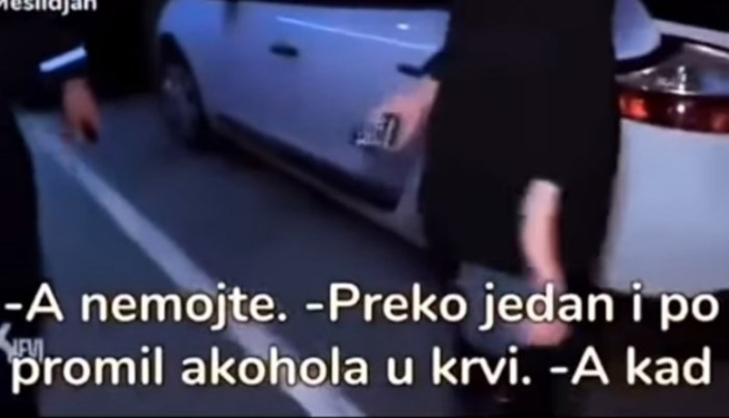 Dečka joj je policija zaustavila pijanog za volanom, morate čuti kako je zamolila da ga puste
