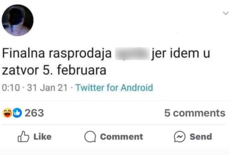 Regijom se širi bizarna objava, morate vidjeti što je tip odlučio prodati jer mora u zatvor