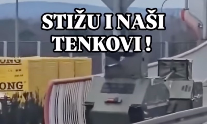 Snimka dolaska tenkova na prosvjede u Beograd skuplja milijune pregleda, ovo je hitčina!