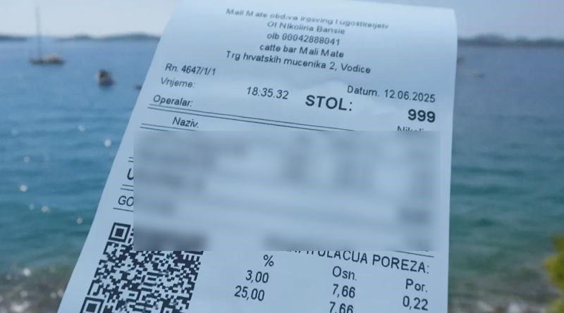 Šokirani turist podijelio je račun s mora za dva soka, je li ovo dokaz da smo stvarno pretjerali?