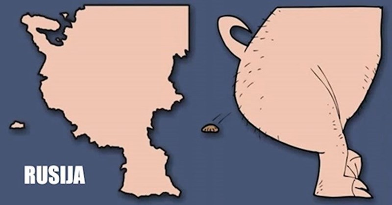 Nijemac je pokazao na što ga podsjeća oblik raznih država, pogledajte kako je Hrvatska prošla