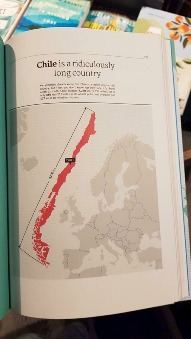 Čile je nevjerojatno dugačka zemlja