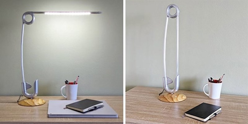 Uredska lampa u obliku spajalice