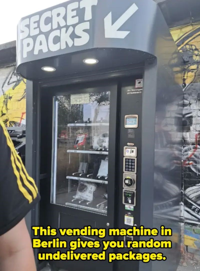 U Njemačkoj postoje aparati gdje možete kupiti nedostavljene pakete