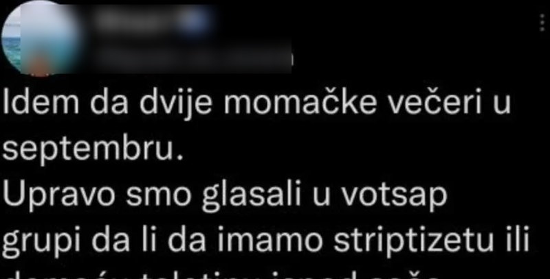 Danas se šera urnebesan status, morate vidjeti što je ekipa odabrala umjesto striptizete