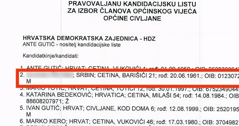 Na listi HDZ-a za izbore našlo se jedno zanimljivo ime, ljudi su uvjereni da ga je čovjek izmislio