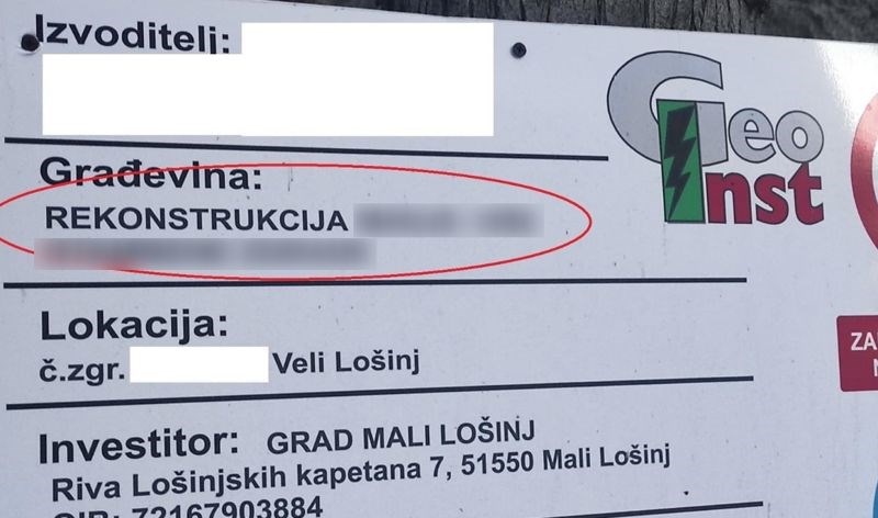 Fotka iz Lošinja je obišla Hrvatsku, morate vidjeti kakav je opis zgrade koja se obnavlja