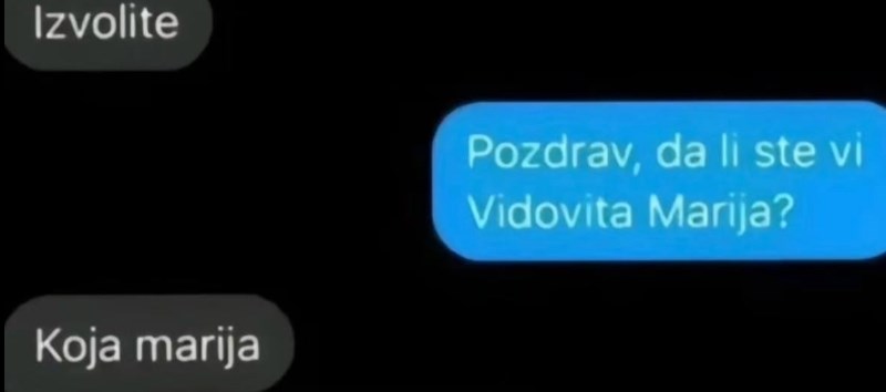 Tip se javio vidovnjakinji porukom, čitav internet umire od smijeha zbog onog kako joj je smjestio