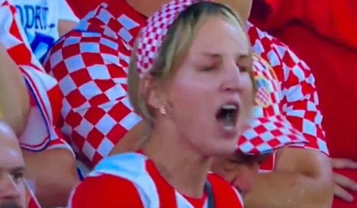 Danas se masovno dijeli video ove hrvatske navijačice, svi su u prijenosu čuli što je viknula