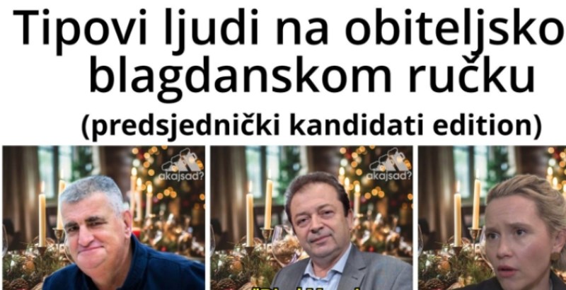 Urnebesna fotka kruži Hrvatskom, pogledajte što bi predsjednički kandidati izgovorili na ručku