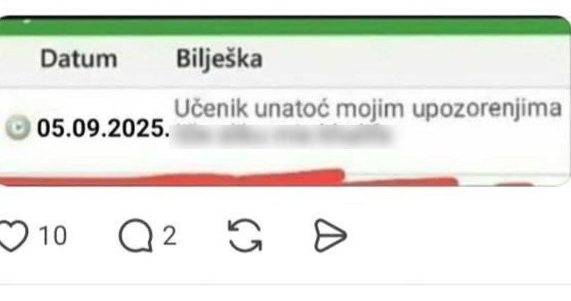 Škola je tek počela, a već smo dobili najluđu bilješku godine: morate vidjeti što je učenik radio