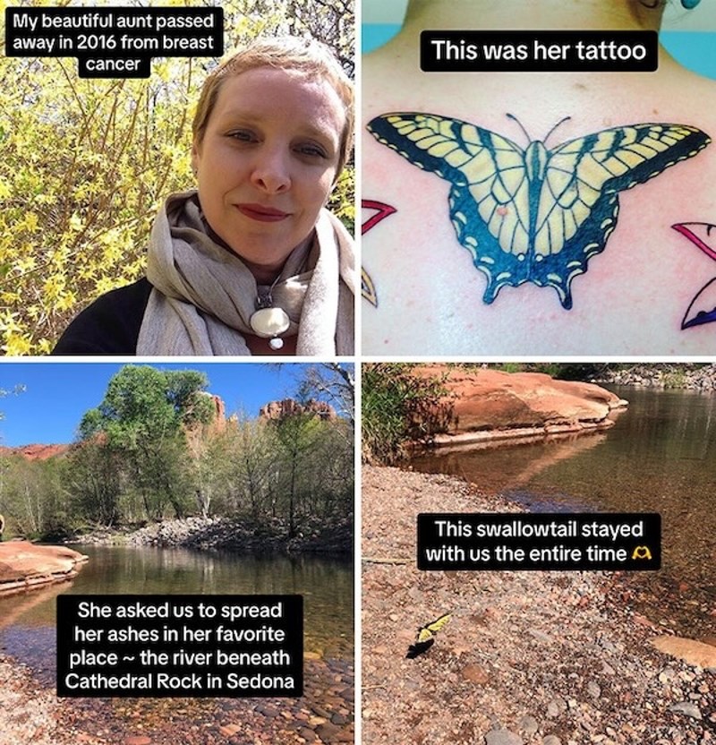 Teta mi je preminula 2016., ovo je tetovaža na njenim leđima