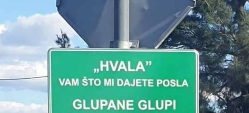 Netko je toliko iznervirao komunalnog redara da je dao napraviti ovaj natpis, pogledajte poruku!