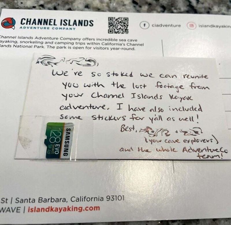 Izgubio sam kameru i 3 godine kasnije netko mi je poslao SD karticu sa fotografijama