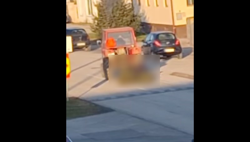 Pogledajte suludu scenu na cesti u Zagrebu, nećete vjerovati što je tip vukao traktorom po cesti
