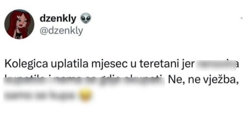 Objavila je status o tome zašto joj se prijateljica upisala u teretanu, odmah je postao hit!