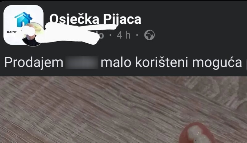 Na Facebooku je objavljen možda i najgori oglas ikada, ljudi su zgroženi da netko ovo prodaje