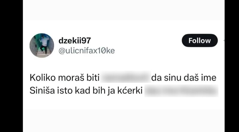 Masovno se dijeli ova fora o ljudima koji sinu daju ime Siniša, odlična je!