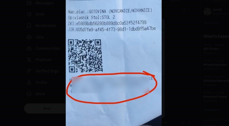 Kafić na svakom računu šalje neobičnu poruku gostima. Neki su oduševljeni, neki bijesni