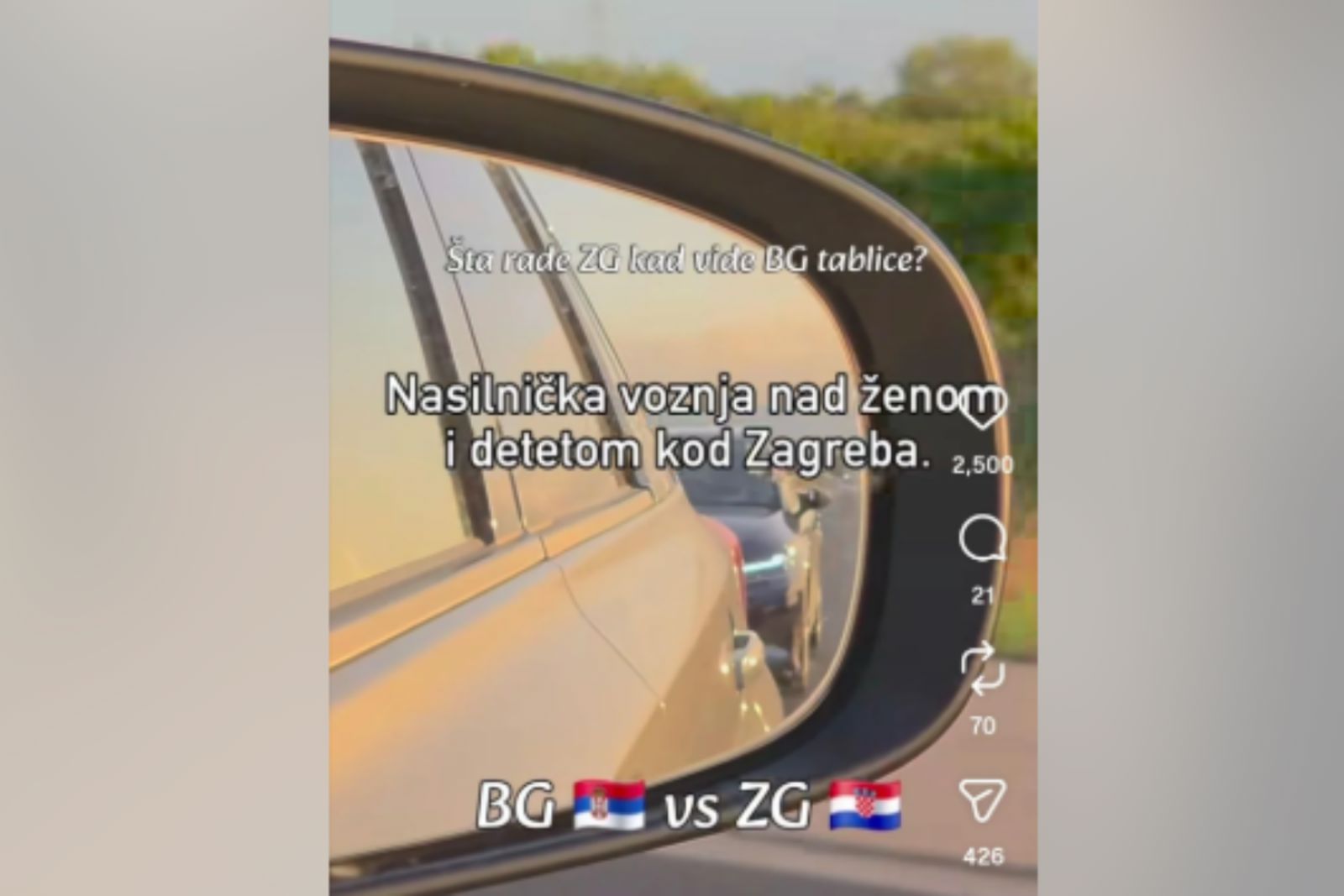 Drama na autocesti: Srpska influencerica optužila Hrvate da namjerno nasilno voze kad je vide
