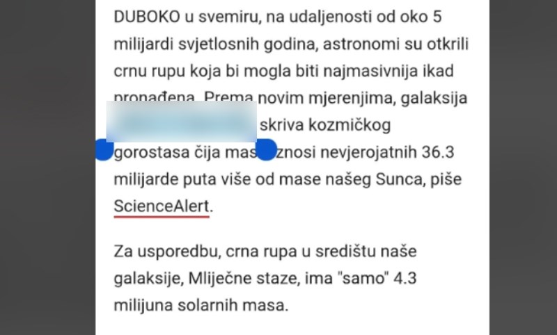 Astronomi su otkrili novu galaksiju, čitava Hrvatska umire od smijeha zbog imena koje su joj dali