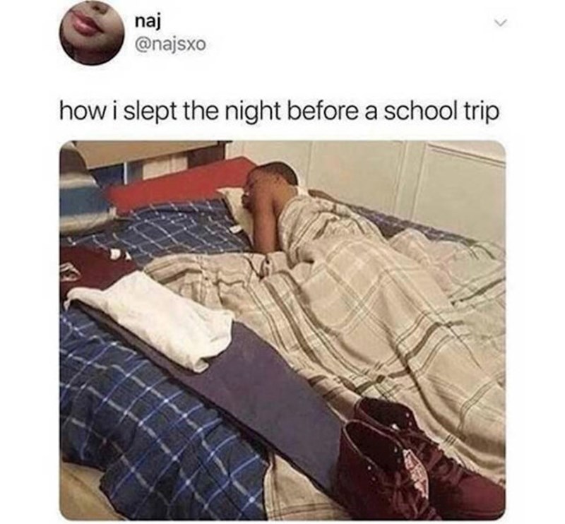 Ovako se spavalo noć prije školskog izleta