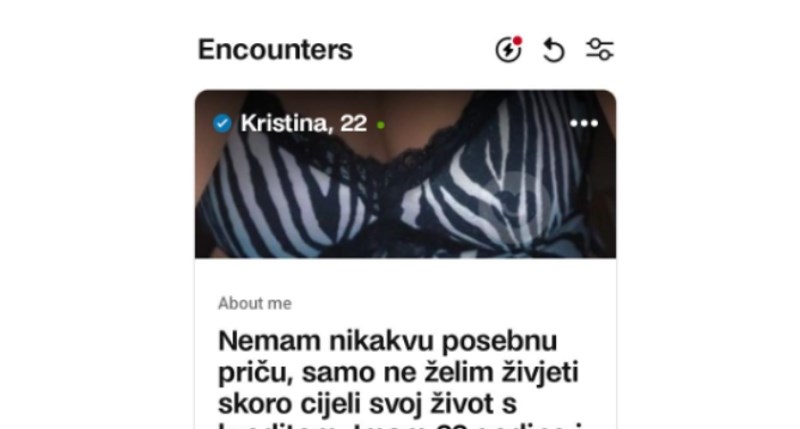 Hrvatica je bila brutalno iskrena na dejting aplikaciji, opis njenog profila je apsolutni hit
