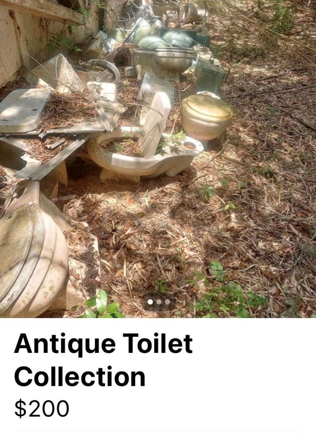 Kolekcija starih WC školjki