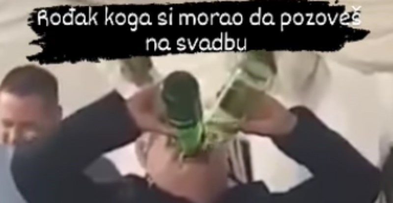 Snimka koju morate vidjeti da bi povjerovali: pogledajte što je tip izveo na svadbi