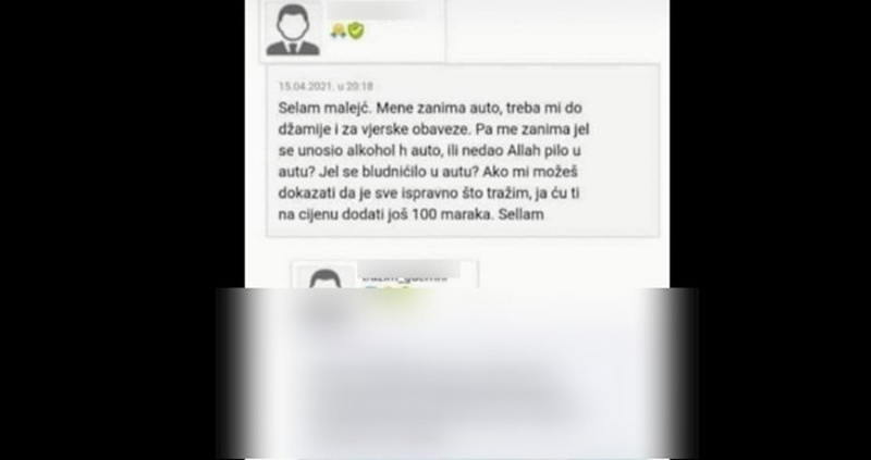 Javio se na oglas i rekao da traži auto u kojem nije bilo bluda i nemorala. Morate vidjeti odgovor