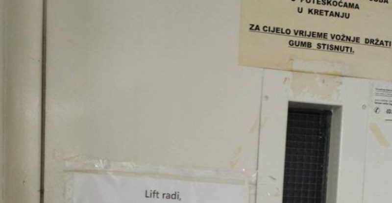 Natpis na liftu u zgradi u Zagrebu obilazi svijet, svi se pitaju kako je ovo moguće