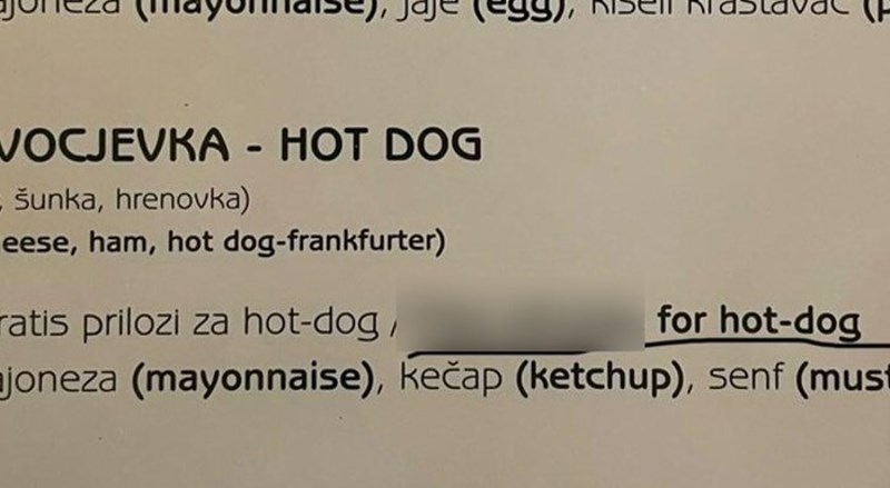 Čovjek je ušao u restoran u Splitu i prasnuo od smijeha zbog menija, morate vidjeti što piše
